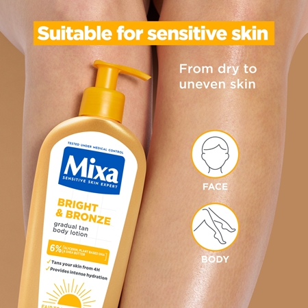Mixa Bright & Bronze Nourishing Body Cream for a gradual tan