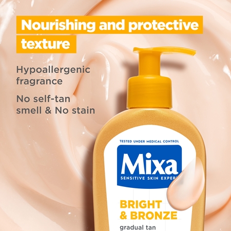 Mixa Bright & Bronze Nourishing Body Cream for a gradual tan