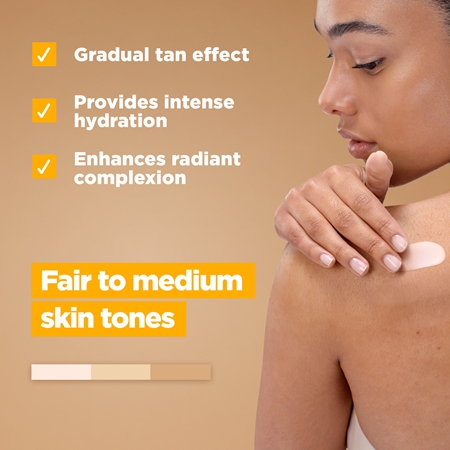 Mixa Bright & Bronze Nourishing Body Cream for a gradual tan