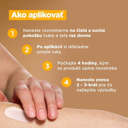 Mixa Bright & Bronze výživný telový krém pre postupné opálenie
