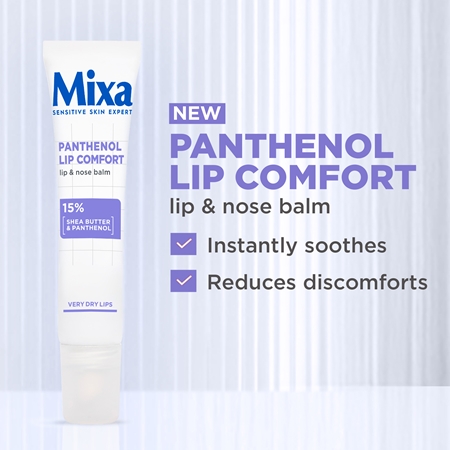 Mixa Panthenol Comfort lip and nose balm with panthenol