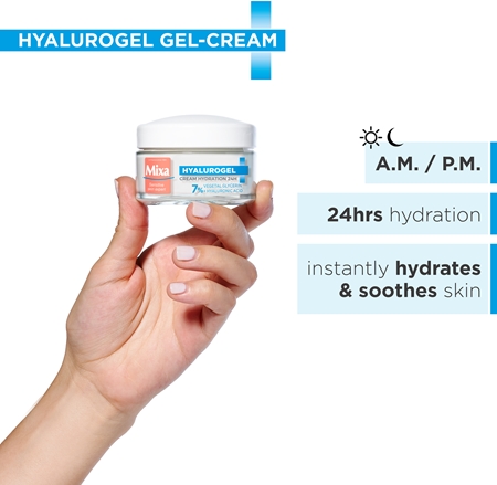 Mixa Hyalurogel conjunto para pele seca e sensível