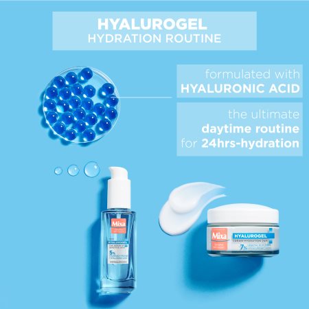 MIXA Hyalurogel conjunto (para pele seca e sensível)