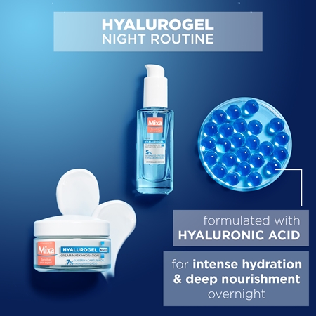 Mixa Hyalurogel conjunto para pele seca e sensível