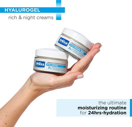 Mixa Hyalurogel ensemble pour une hydratation intense