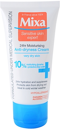 Mixa 24 HR Moisturising Fugtende og nærende creme Til meget tør hud