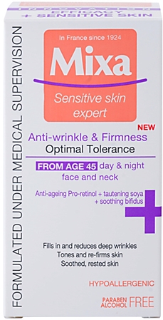 Mixa 24 HR Moisturising anti-wrinkle firming cream 45+