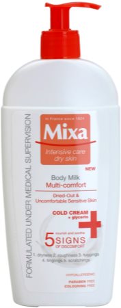 MIXA Multi-Comfort lotiune de corp racoritoare pentru piele sensibila