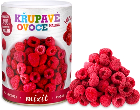 MIXIT Křupavé ovoce Maliny mrazem sušené ovoce