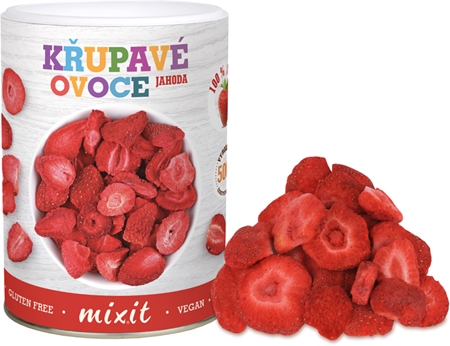 MIXIT Chrumkavé ovocie Jahoda mrazom sušené ovocie