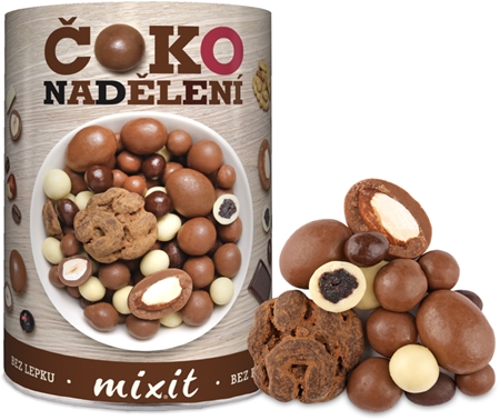 MIXIT Čokoládové nadelenie orechy v poleve