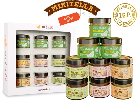 MIXIT Dárková degustační sada MiniMixitell Premium ořechová pomazánka dárková sada