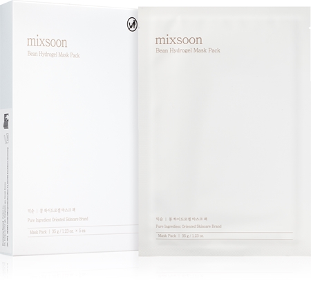 mixsoon Bean Hydrogel Mask Pack maska hydrożelowa o intensywnym działaniu do rozjaśnienia i nawilżenia
