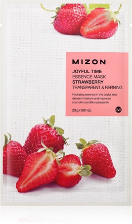 Mizon Joyful Time Strawberry máscara em folha com efeito suavizante