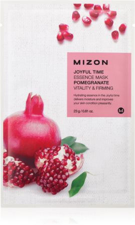 Mizon Joyful Time Pomegranate máscara em folha com efeito energizante