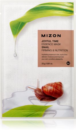 Mizon Joyful Time Snail ravitseva kangasnaamio kiinteyttävä vaikutus