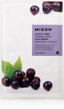 Mizon Joyful Time Acai Berry vitalisierende textile Maske zum Aufhellen der Haut