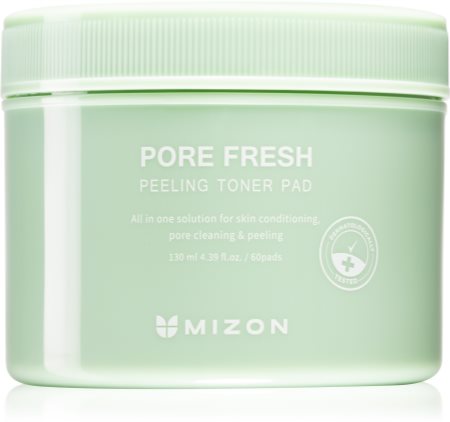 Mizon Pore Fresh disques exfoliants visage pour peaux sensibles sujettes à l'acné