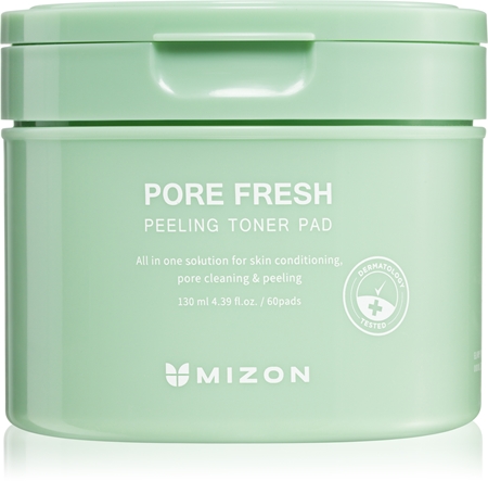 Mizon Pore Fresh Exfoliating Cotton Pads for sensitive acne-prone skin