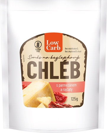 iPlody Low Carb Zmes na chlieb s parmezánom a sušenými paradajkami zmes na prípravu chleba