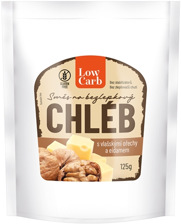 iPlody Low Carb Směs na chléb s vlašskými ořechy a eidamem směs na přípravu chleba