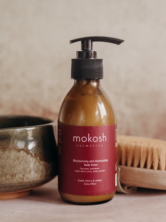 Mokosh Sweet Cherry & Amber Izgaismojošs ķermeņa losjons ar mitrinošu efektu