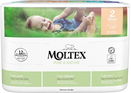 Moltex Pure & Nature Mini Size 2 pañales desechables ecológicos