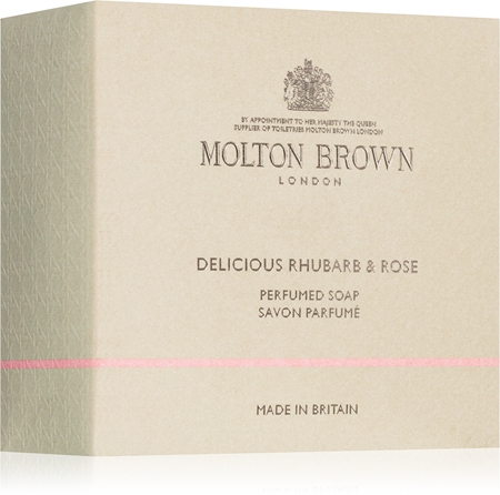 Molton Brown Rhubarb & Rose Perfumed Soap tuhé mýdlo na ruce a tělo
