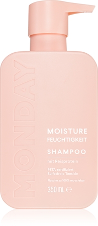 MONDAY Moisture Shampoo mit ernährender Wirkung für mehr Glanz und Festigkeit der Haare
