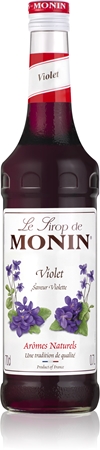 Monin Le Sirop Fialka sirup pro přípravu nápoje