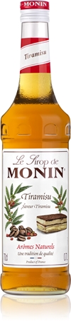 Monin Le Sirop Tiramisu sirup pro přípravu nápoje