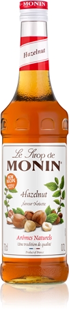 Monin Le Sirop Hazelnut Sirup zur Zubereitung von Getränken