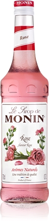 Monin Le Sirop Růže sirup pro přípravu nápoje
