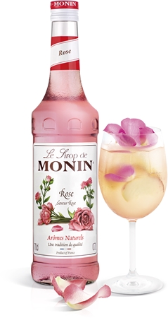 Monin Le Sirop Růže sirup pro přípravu nápoje