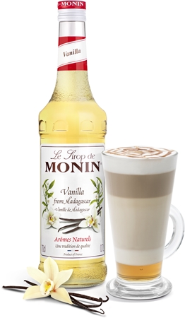 Monin Le Sirop Vanilka sirup pro přípravu nápoje