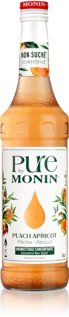 Monin PURE Broskev a Meruňka koncentrát bez přidaného cukru