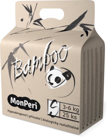 MonPeri Bamboo Size S jednorazové EKO plienky