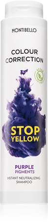 Montibello Colour Correction Stop Yellow Shampoo für aufgehelltes und blondes Haar neutralisiert gelbe Verfärbungen