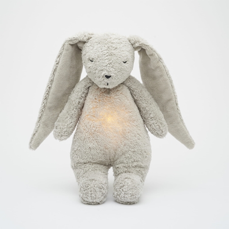 Moonie The Humming Friend Organic Grey Natur sleep toy with melody