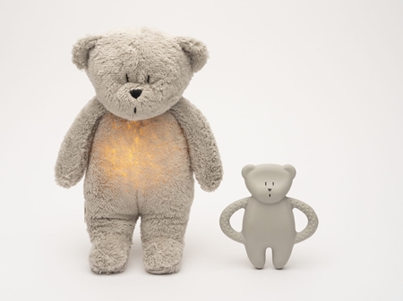 Moonie Natural Teether Grey tyggelegetøj, bidering