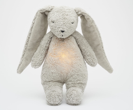 Moonie The Humming Friend 2.0 Organic Grey žaislas miegui su melodija