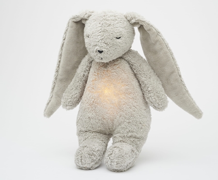 Moonie The Humming Friend 2.0 Organic Grey žaislas miegui su melodija