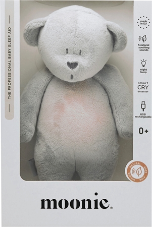 Moonie Bear 2.0 Organic Silver usínáček s melodií