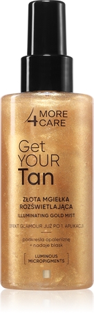 More4Care Get Your Tan tělová mlha pro třpytivý lesk
