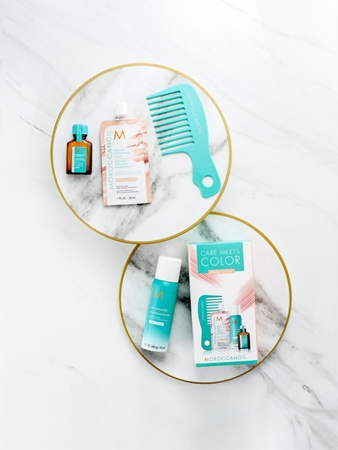 Moroccanoil Care Meets Color sada Rose Gold (pro blond a melírované vlasy)