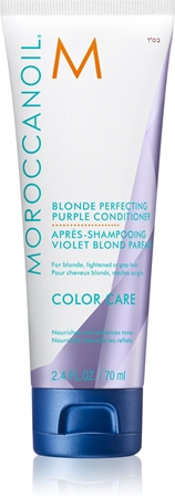Moroccanoil Color Care лилав балсам за блонд коса и коса с кичури