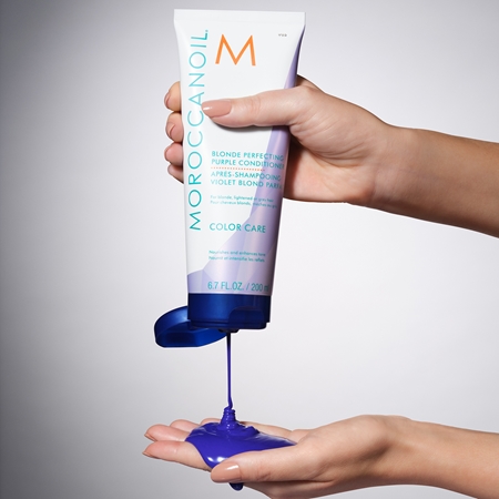 Moroccanoil Color Care Blonde Perfecting Purple Conditioner Violet Conditioner for blondes and highlighted hair