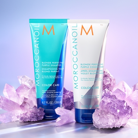 Moroccanoil Color Care Blonde Perfecting Purple Conditioner Violet Conditioner for blondes and highlighted hair