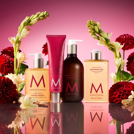 Moroccanoil Body Dahlia Rouge latte nutriente corpo con olio di argan