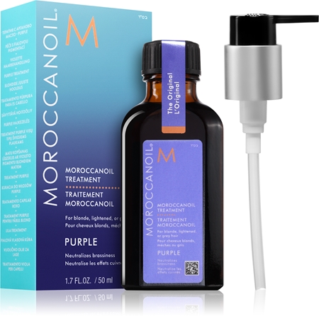 Moroccanoil Treatment Purple Nourishing Oil for blonde and grey hair